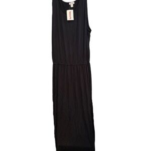 Love, Fire Black Sleeveless Maxi Dress